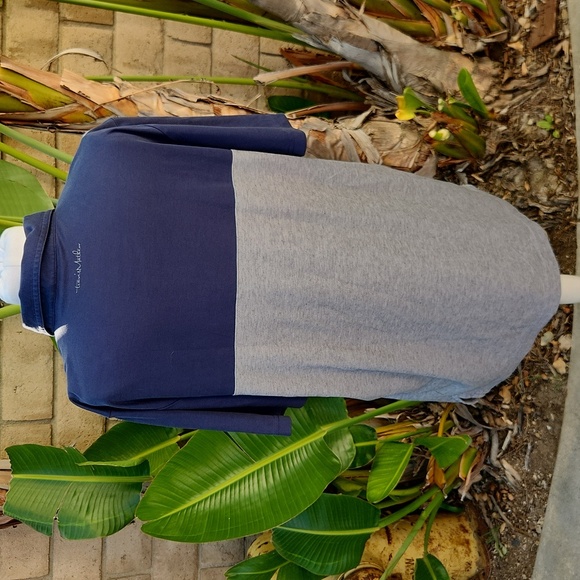 Travis Matthew Blue Collared Polo Shirt Extra Large - Picture 3 of 8